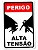 Placa Decorativa Perigo Alta Tensão, PD17, 24 X 16 cm - Imagem 1