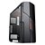 Gabinete Mymax Galaxy, Mid Tower, Com 2 Fans Vermelho, Lateral de Acrílico, Preto - Imagem 1