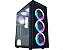 Gabinete Kmex Asgard III, Mid Tower, Com 3 Fans, Lateral de Vidro Temperado, Preto - Imagem 1