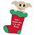 Placa Decorativa Dobby natalino,  PD46,  24 X 19 cm - Imagem 1
