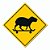 Placa Decorativa Capivara Na Pista,  PD48,  30 X 30 cm - Imagem 1