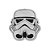 Espelho Decorativo Stormtrooper em Acrílico Espelhado - Imagem 1