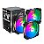 Kit Cooler Alseye M120-P MAX series Preto, 3 fans, RGB, 120mm - Imagem 1