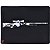 Mousepad Gamer MP82 PCYES FPS Sniper 500x400x3mm - Imagem 1