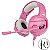 Headset Gamer Draxen DN103 LED Rosa - Imagem 1