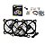 Kit Cooler Dex DX-123L, 3 unidades, RGB, 120mm - Imagem 2