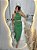 Vestido Midi Recorte Verde - Imagem 1