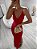 Vestido Tricô Lurex Alça Vermelho - Imagem 2