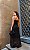 Vestido Tule Decote Degrade Preto - Imagem 3
