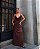 Vestido Tule Decote Degrade Marrom - Imagem 3