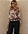 Blusa Tule Gola Cow Marrom - Imagem 2
