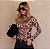 Blusa Tule Gola Leopardo - Imagem 1