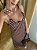 Vestido Longo Poá Marrom - Imagem 3