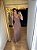 Vestido Longo Poá Marrom - Imagem 1