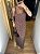 Vestido Longo Poá Marrom - Imagem 6