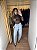 Blusa Tule Gola Animal Print - Imagem 1