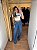 Calça Jeans Wide Leg Bolso - Imagem 1