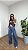 Calça Jeans Wide Leg Bolso - Imagem 2
