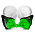 Bandana Masculina Pescadores do MS - Preta e Verde - Imagem 1