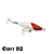Isca Borboleta Baby Stick 6,5 cm - várias cores - Imagem 1