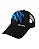 BONÉ OKUMA PRETO DETALHES AZUL - LOGO PEQUENO - Imagem 1