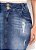 Saia Tradicional Jeans Barra Frontal Virada Com Desfiados Laura Rosa - 89526 - Imagem 5