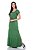 Vestido Longo Duas Marias Verde Com Abotoamento Frontal E Fendas Laterais Hapuk - 60704 - Imagem 1