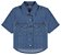 Camisa Jeans Manga Curta Com Botões E Bolsos Frontais - 103155 - Imagem 2