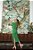 Vestido Midi Verde Em Tricot Manga Curta E Fenda Lateral - 103101 - Imagem 2