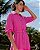 Vestido Chemise Midi Pink Com Detalhes Em Renda Guipir - 23307 - Imagem 2