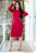 Vestido Vermelho Em Moletinho Canguru Com Capuz - 9604 - Imagem 1