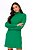 Vestido Verde Em Ribana Canelada Com Gola Alta E Manga Longa - 103470 - Imagem 3