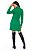Vestido Verde Em Ribana Canelada Com Gola Alta E Manga Longa - 103470 - Imagem 2