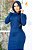 Vestido Azul Marinho Em Moletinho Canguru Com Capuz - 9604 - Imagem 2