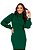 Vestido Midi Verde Em Tricot Com Gola Alta E Fenda Lateral - 103588 - Imagem 3