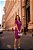 Vestido Violeta Transpassado Com Drapeado Lateral Tatá Martello - 2634 - Imagem 1