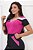 Vestido Com Recortes Pink Mescla E Preto Com Cordão Ajustável - 8010 - Imagem 3