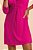 Vestido Pink De Manga Longa E Detalhe De Torção Frontal - 103678 - Imagem 3