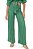 Calça Pantalona Verde Com Listras Em Viscose Sarjada - 103779 - Imagem 1