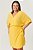 Vestido Amarelo Em Viscose Flamê Com Amarração Frontal - 201539 - Imagem 1
