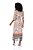 Vestido Maxi Midi Em Tule Off White Com Estampa E Manga 3/4 - 104477 - Imagem 2