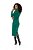 Vestido Midi Verde Em Malha Tricot Melange De Manga Longa - 104358 - Imagem 4