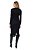 Vestido Midi Preto Em Malha Tricot Melange De Manga Longa - 104358 - Imagem 2