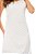 Vestido Maxi Midi Off White Nula Manga Plissado Em Cetim - 104544 - Imagem 4