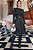Vestido Preto Em Tricot Com Lurex Acompanha Cinto Tatá Martello - 4419 - Imagem 1