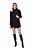 Cardigan Preto Aberto Alongado Em Malha Tricot - 104363 - Imagem 3