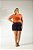 Blusa Laranja Em Malha Com Estampa Frontal Com Toque De Seda - C33429 - Imagem 2
