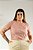 Blusa Nude Em Malha Com Estampa Frontal Em Toque De Seda - C33430 - Imagem 1