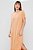Vestido Maxi Midi Pêssego Em Viscolinho Com Fendas Laterais - 25330 - Imagem 3