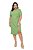 Vestido Midi Verde Em Ribana Canelada Com Detalhe De Torção - 201801 - Imagem 1